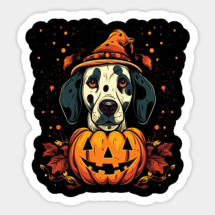 Dalmatian Halloween Sticker